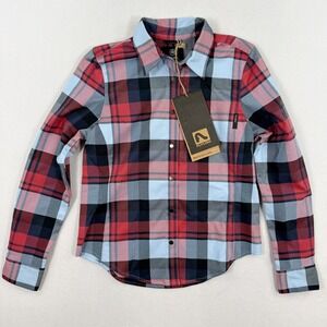 Flylow Brigette Tech Flannel Shirt Size S Womens‎ Alpine/Night NEW